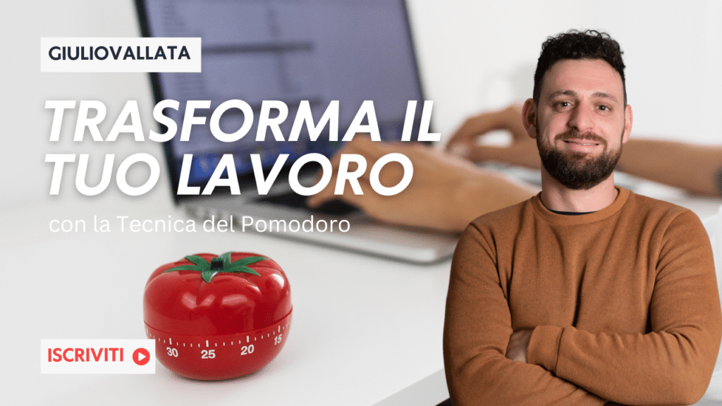 Immagine copertina video - come applicare la tecnica del pomodoro al lavoro